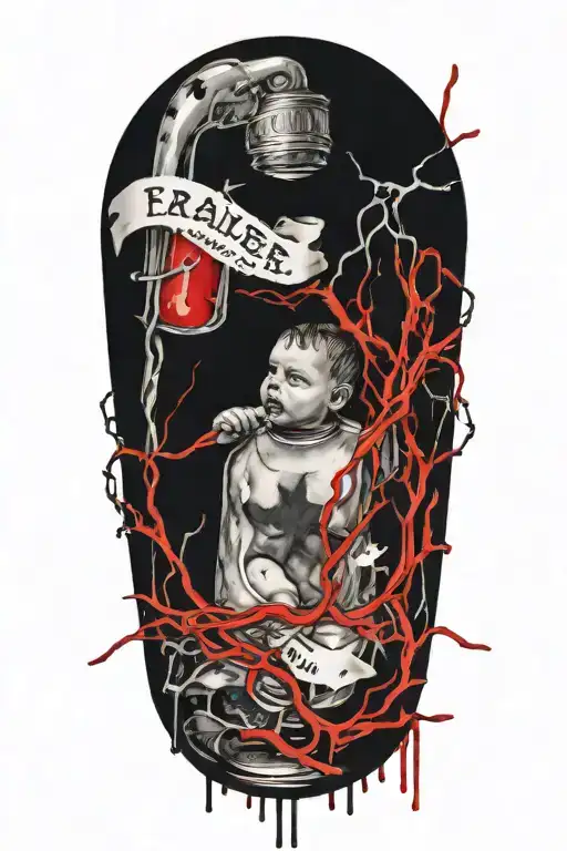 Baby Bottle With Barbed Wire