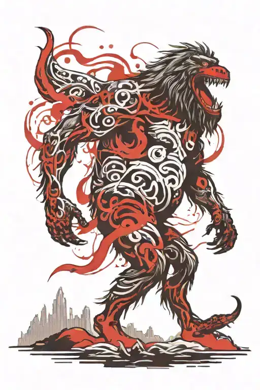 Bigfoot Riding The Loch Ness Monster