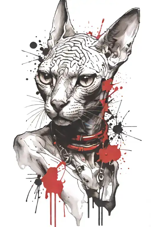 Sphinx Cat Got It's Teeth