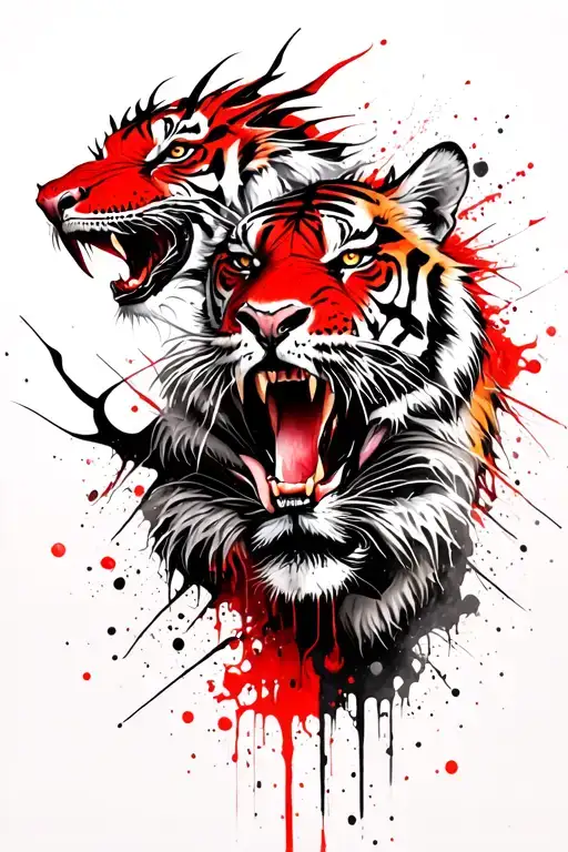 Featuring A Male Tiger And A Female Dragon