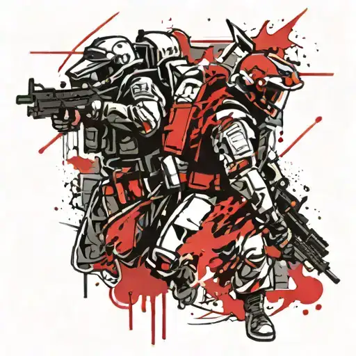 Swat Team Cool Symbol Formed