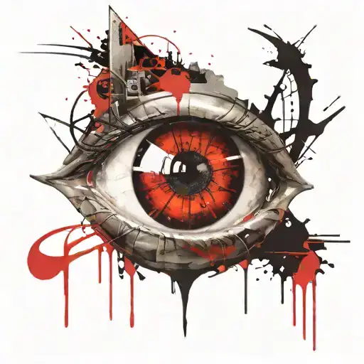 Sauron Eye With Ring Writting