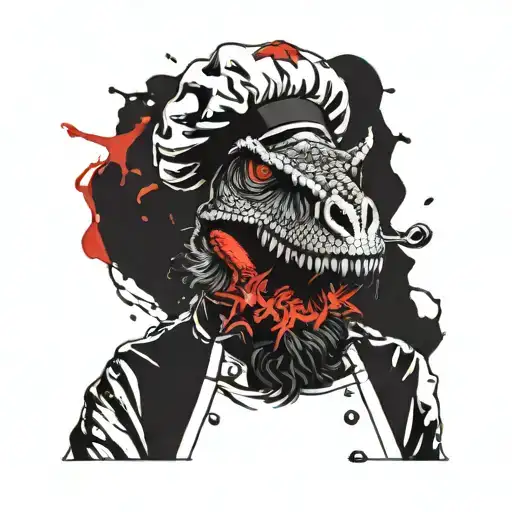 Dinosaur Chef With Beard