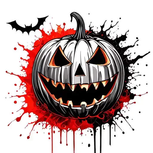 Halloween Jack O Lantern Grinning Eldritch Spirals Misfits