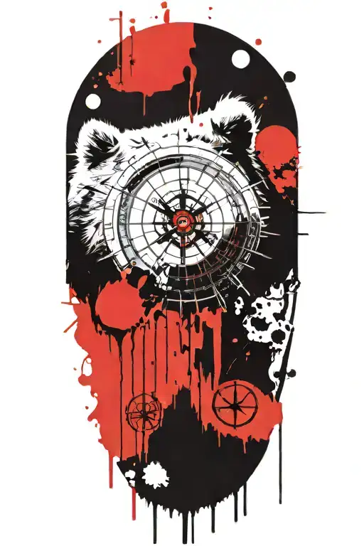 Viking Compass With Bear