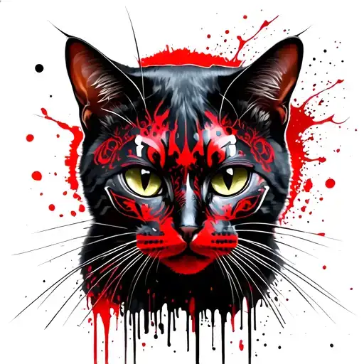 Cat With The Mask Of Khanya In Full Growth