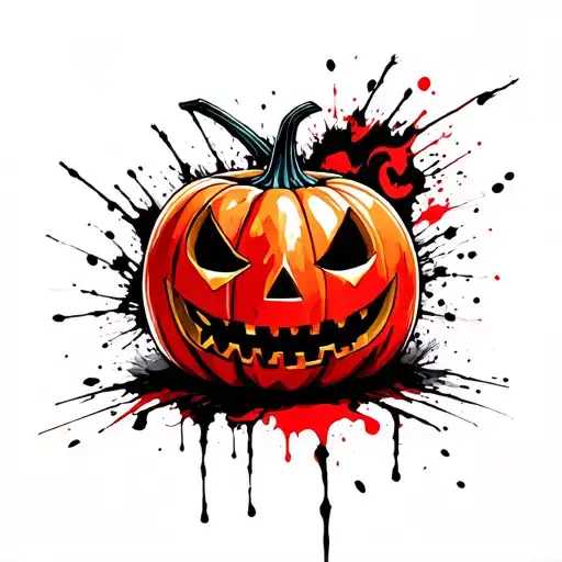 Halloween Jack O Lantern Grinning