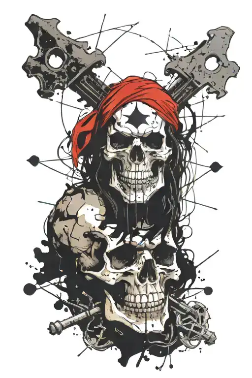 Anarchist Pirate Skull