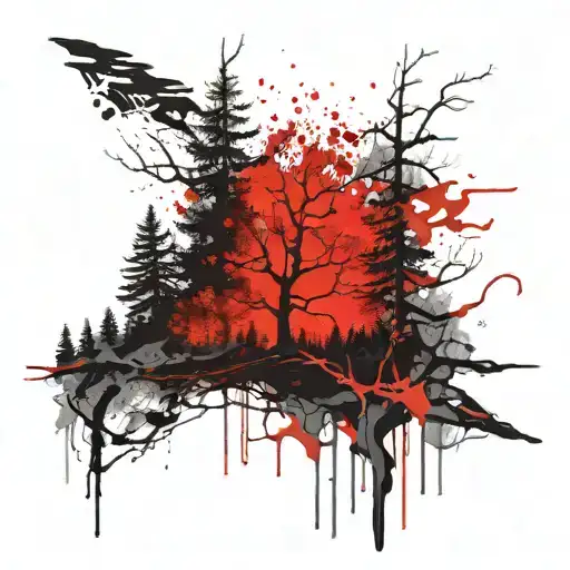 Forest Landscape From Norse Warrior