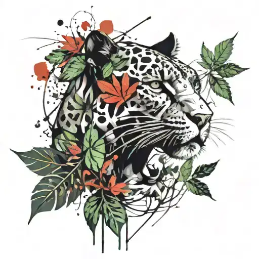 Panther And Weed Leaf Morphing