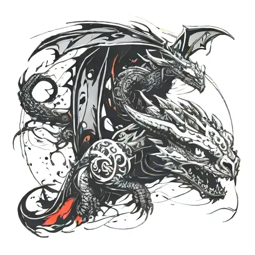 How To Train Your Dragon Toothless Tattoo Design