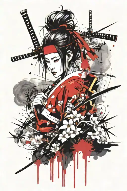 Japan And Samurai Themes
