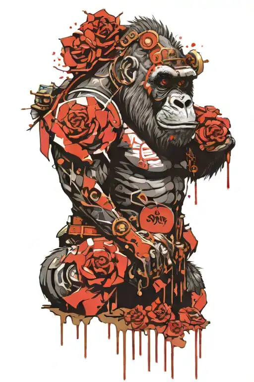 Surreal Steampunk Gorilla