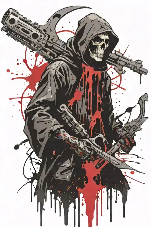 Reaper With Hooligan Tool And Bomb