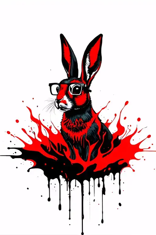 Hare With Glasses In Fire