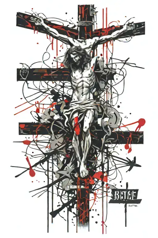 Jesus Christ Crucifixion Site With 3 Crosses