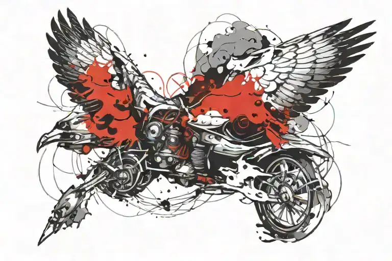 Falcon Skull Clouds Fading