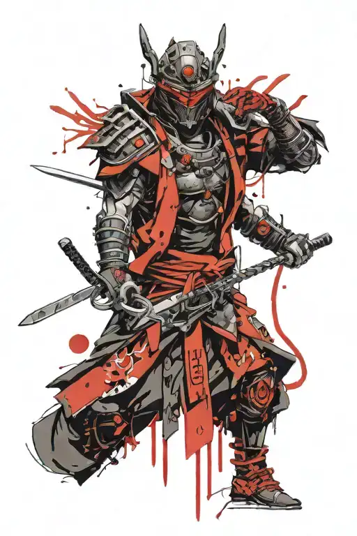 Demon Samurai Cyberpunk