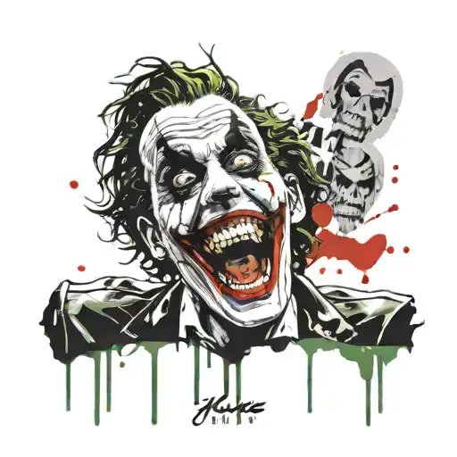 Killing Joke Joker Heavy Smile Realistic