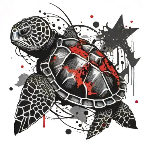 Sea Turtle With Masonic Symbolism