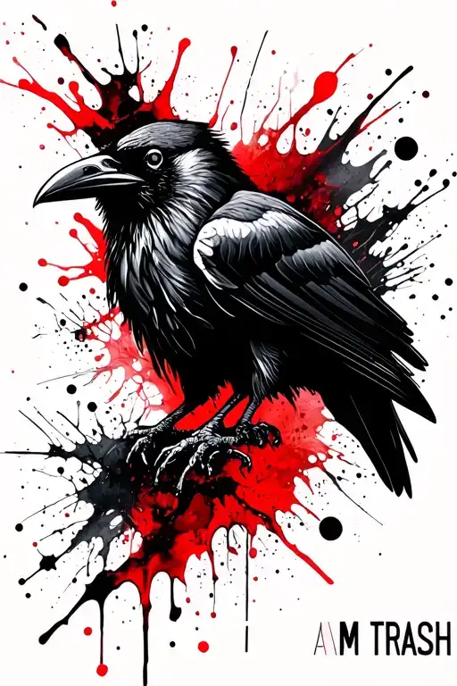 Raven And Initials Am