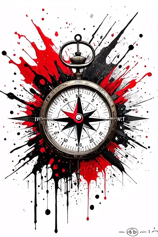 Compass And Time Piece