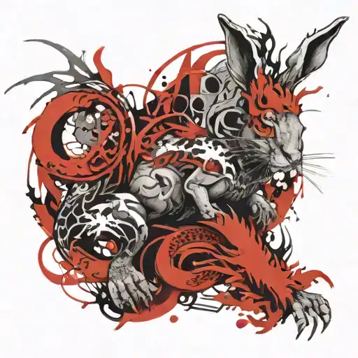 Rabbit On A Dragon