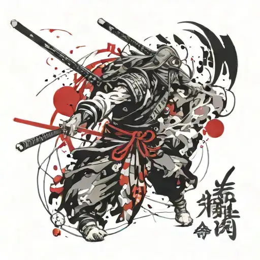 Boceto De Samurai