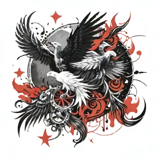 Sun And Moon And Phoenix