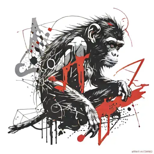 A Monkey With Stitched Eyes