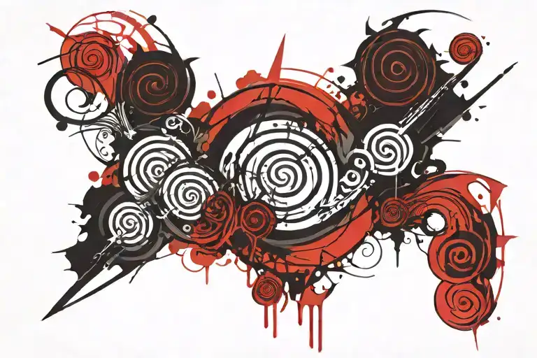Gothic Spiral Tattoo Design