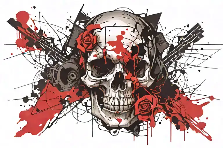 Skull In Female Silhouette