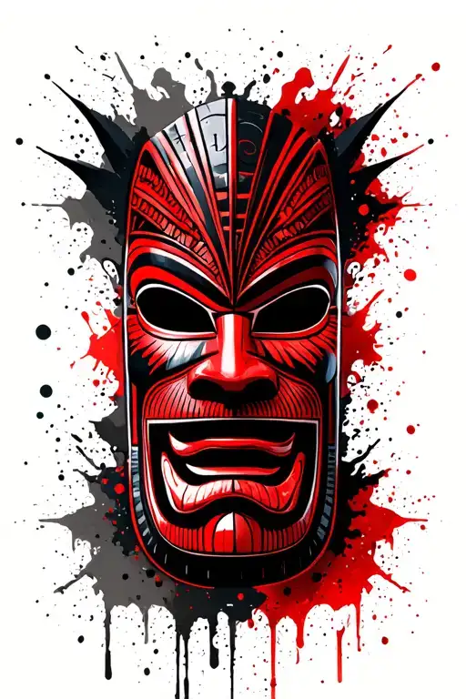 Tiki Mask Combined Zodiac Signs Virgo