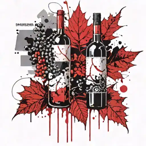 Vineyard Leaf Red Wine Stains