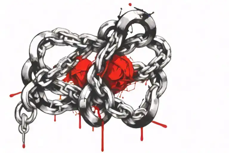 Infinity Symbol Made Of Chains