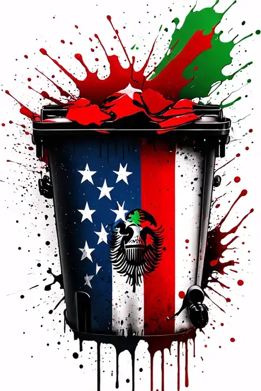 Italian And American Flag Morphing