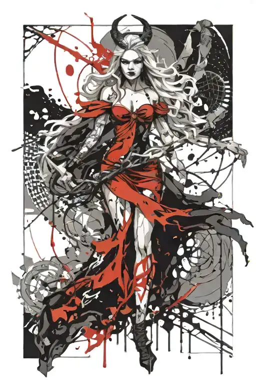 Dieing Norse Goddess Hel