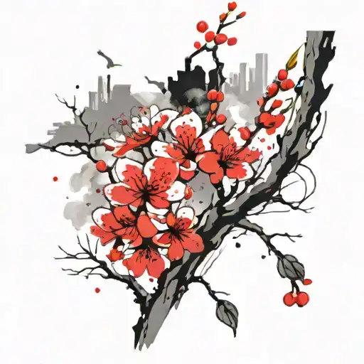 Cherry Blossom Tree Growing