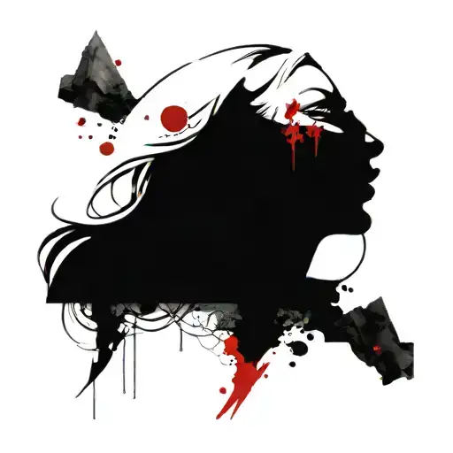 Norse Goddess Hel Sexy Woman Face Facing Forward