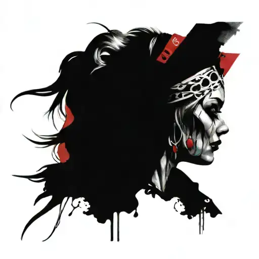 Norse Goddess Hella Portrait Style