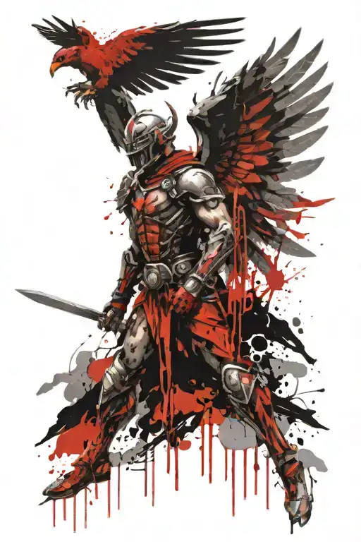 Saint Michael Archangle Warrior With Wings