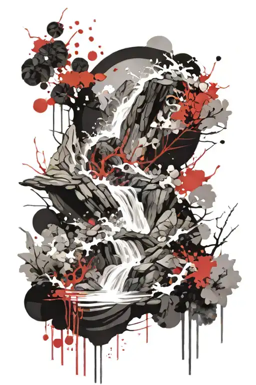 Mountain Stream Flowing