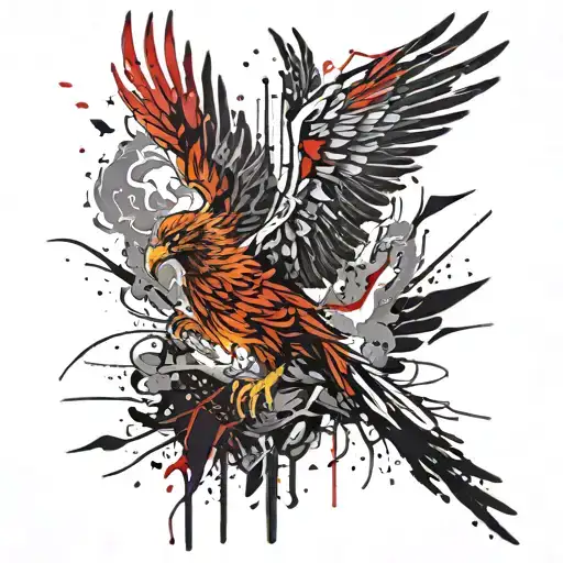 Phoenix Rising From The Ashes