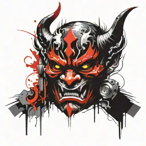 Scary Oni Mask