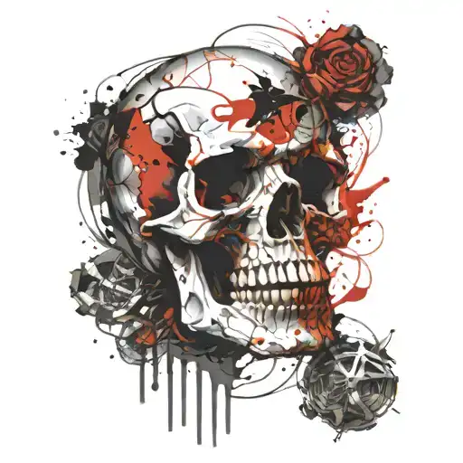 Skull Who Has Blood