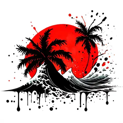 The Waves Of The Sun And Palm