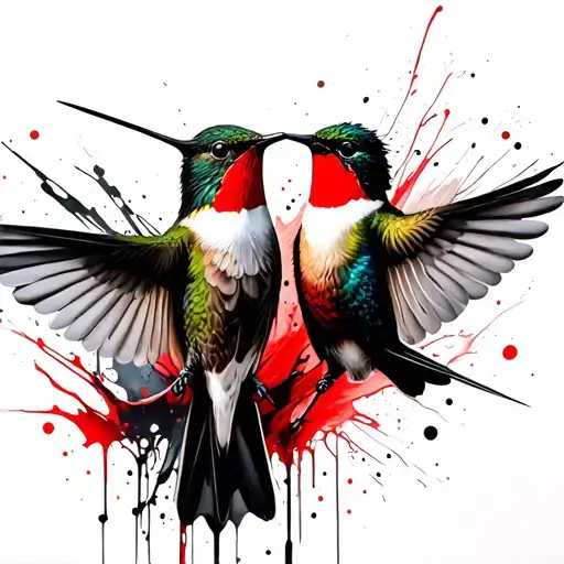 Hummingbird Couple