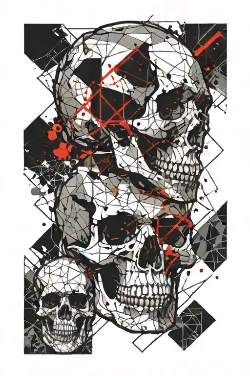 Skull And Geometry Patterns