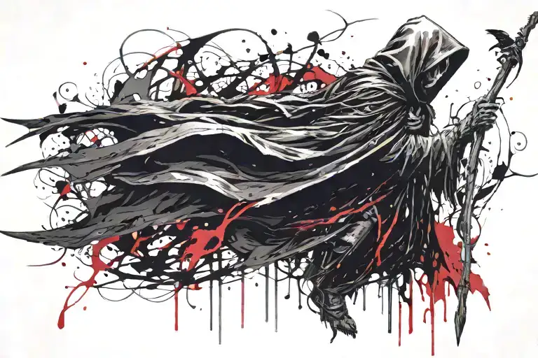 Grim Reaper With Crow