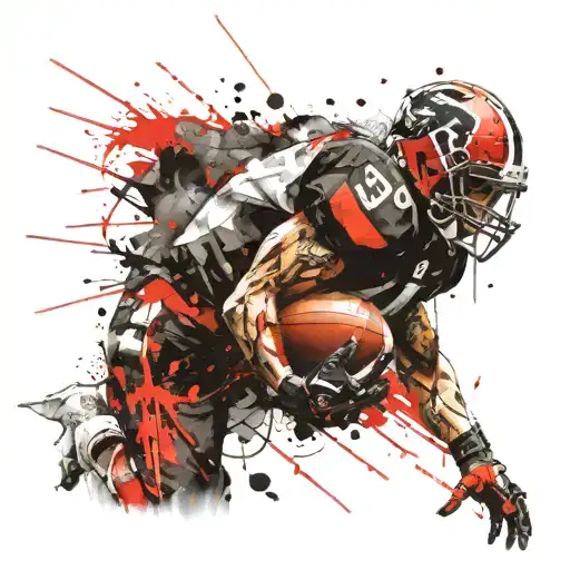 American Football Center Player